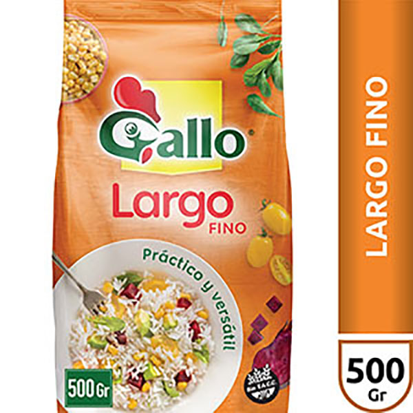 GALLO ARROZ LARGO FINO X500G