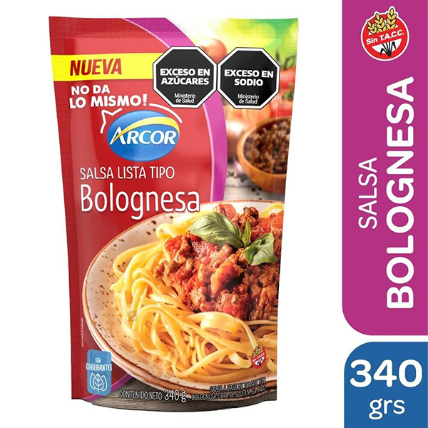 ARCOR SALSA BOLOGNESA D/P X340GR