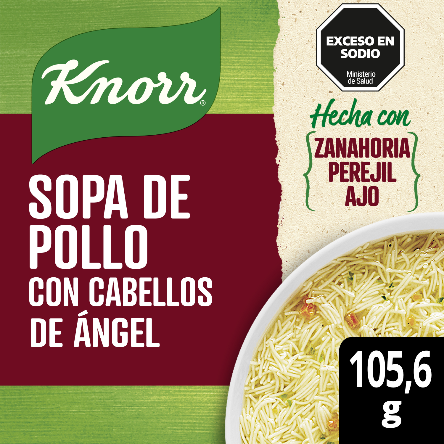 KNORR SOPA POLLO/C.ANGEL 105GR