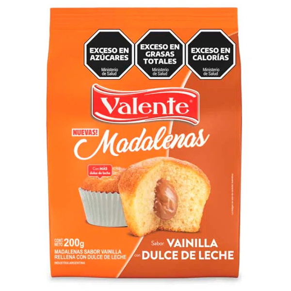VALENTE MADALENAS RELL.D.LECHE X200GR