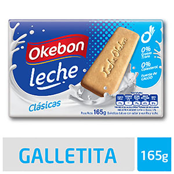 OKEBON GALLETITAS LECHE X 165GRS