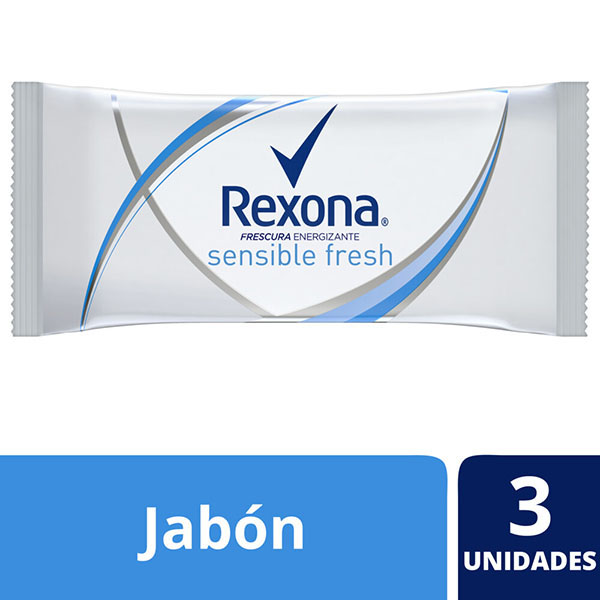 REXONA JABON TOCADOR SENS/F.3X125G