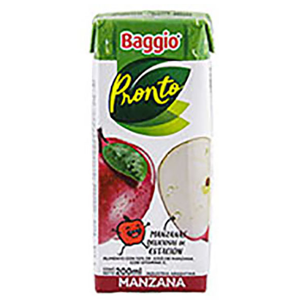 BAGGIO JUGO MANZANA X200CC