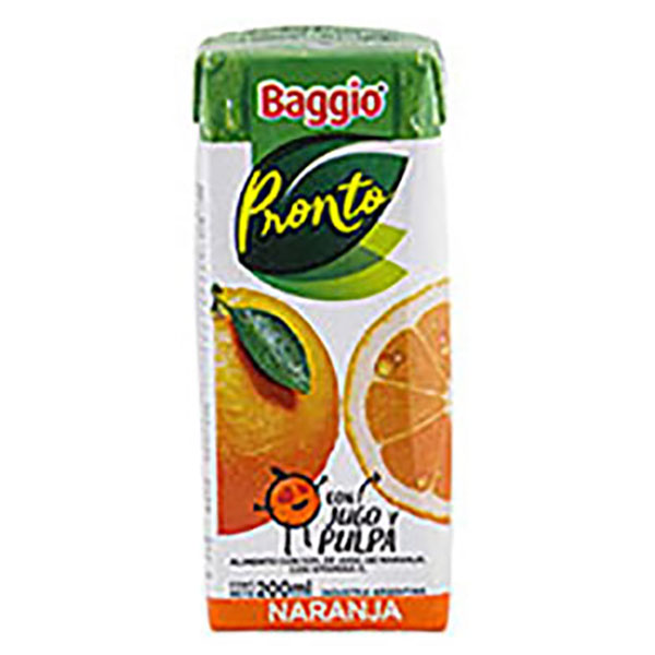 BAGGIO JUGO NARANJA X200CC