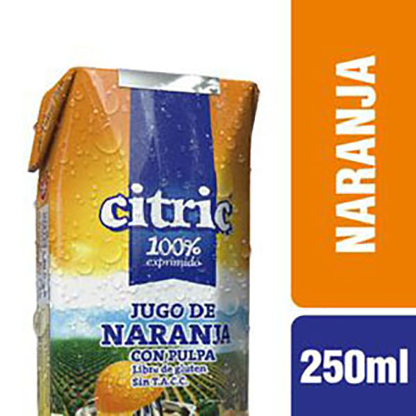 CITRIC JUGO NARANJA X250CC