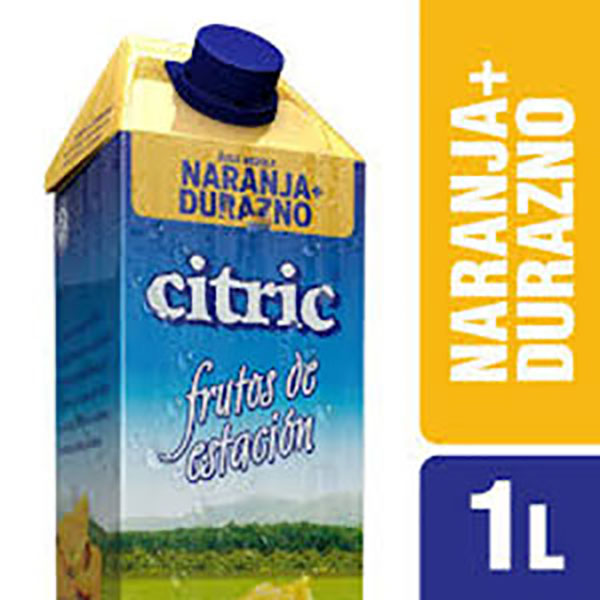 CITRIC JUGO NAJ/DURAZNO X 1LT