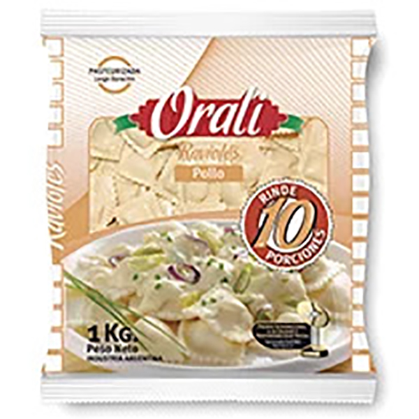 ORALI RAVIOLES POLLO X 1 KG