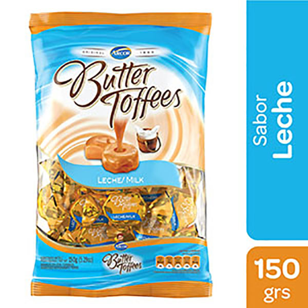 BUTTER TOFFEES CARAMELOS LECHE X150GR