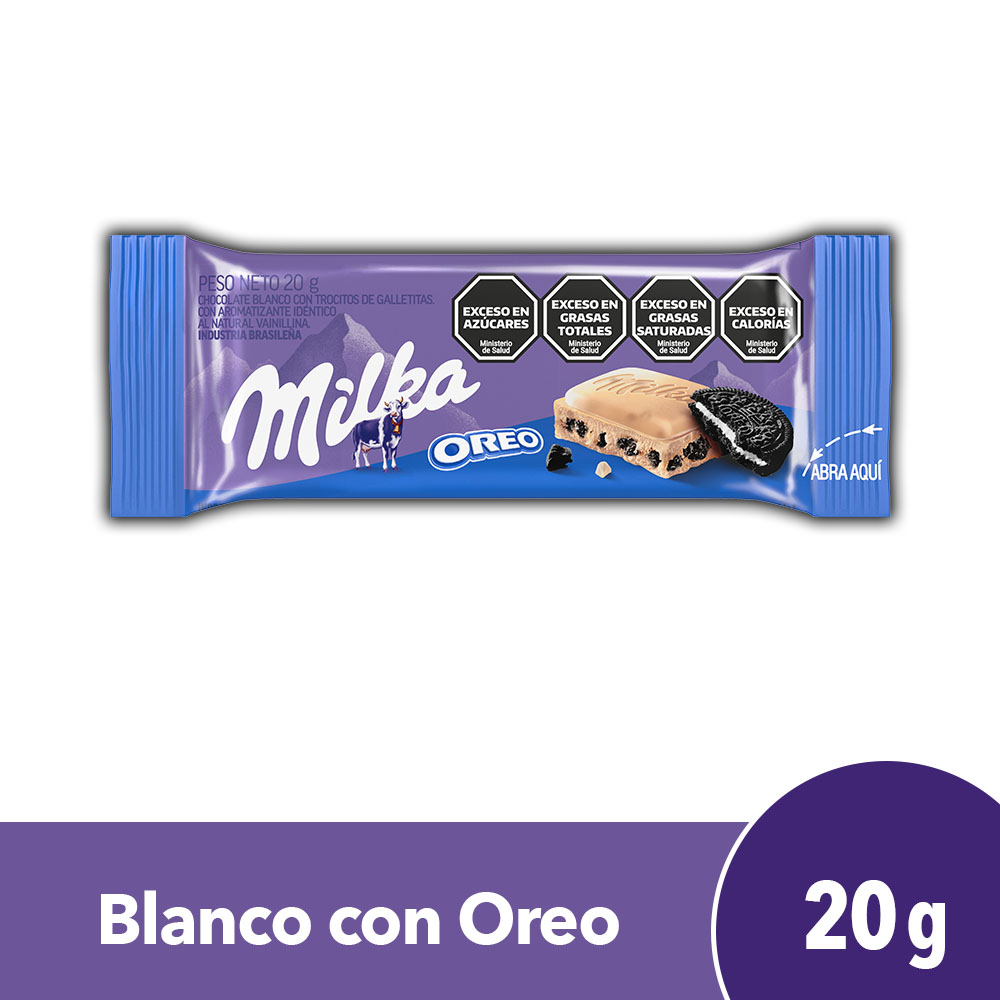 MILKA CHOC.OREO BLANCO X 20GR