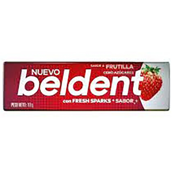 BELDENT FRUTILLA CHICLE X6U