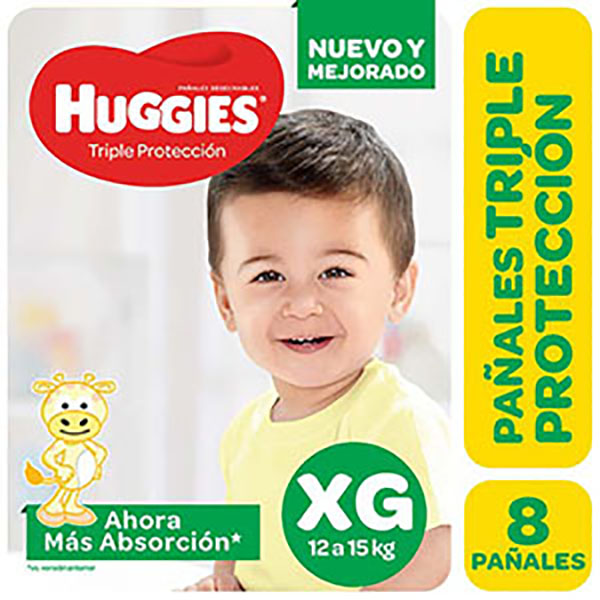 HUGGIES PAÑAL REG CLASSIC XG X8U