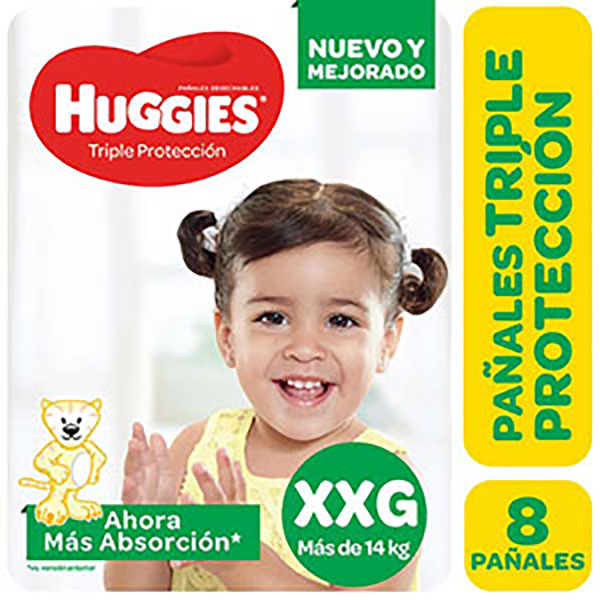HUGGIES PAÑAL REG CLASS.XXG X8U
