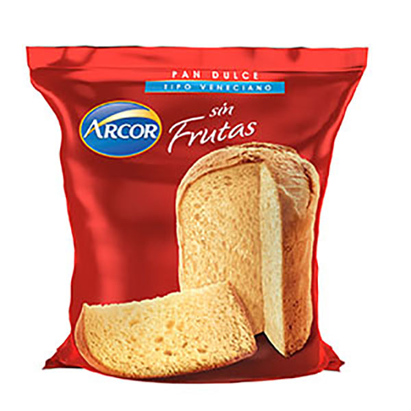 ARCOR PAN DULCE SIN FRUTA X400GR