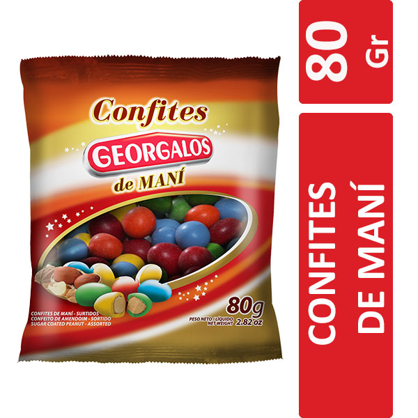 GEORGALOS CONFITES DE MANI X80GR