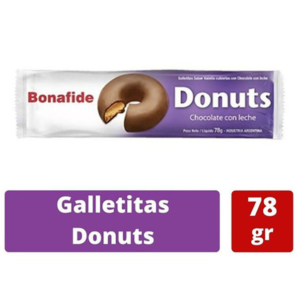 BONAFIDE DONUTS LECHE X78GR