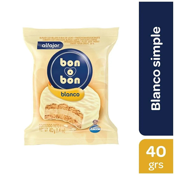 BON O BON ALFAJOR LECHE X40GR