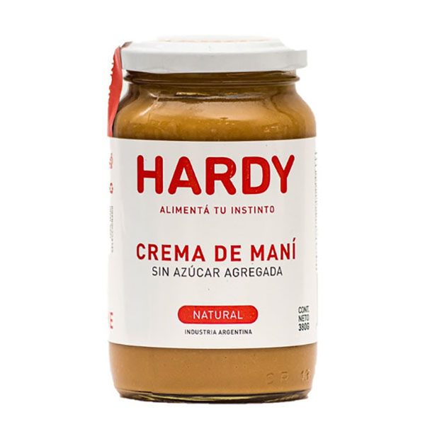 HARDY CREMA DE MANI NATURAL X380GR