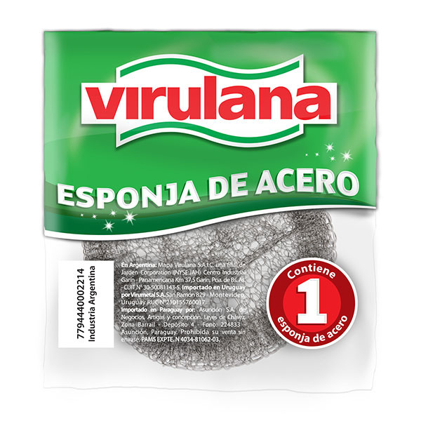 VIRULANA ESPONJA DE ACERO 22GR