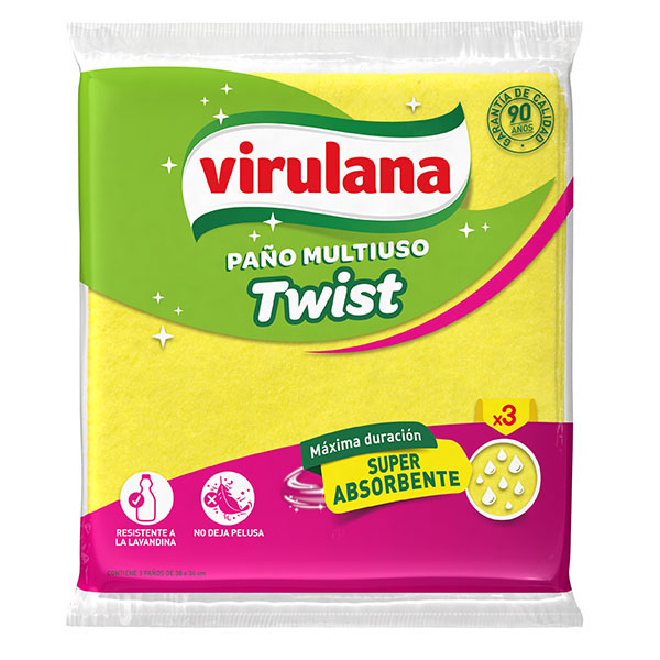 VIRULANA PAÑO TWIST X3