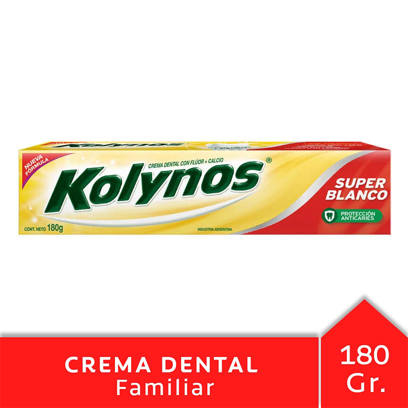 KOLYNOS CREMA DENTAL S/BCO 180G