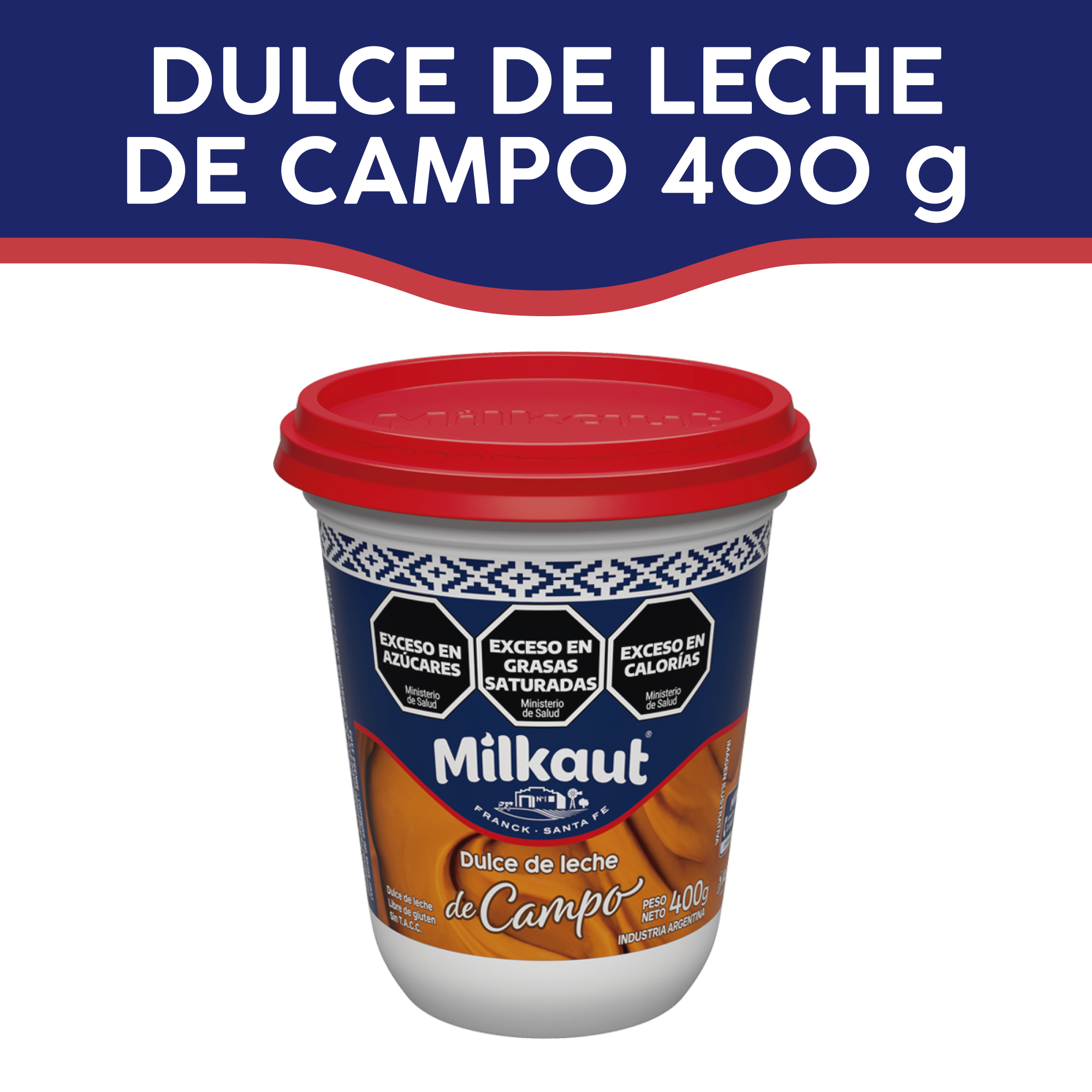 MILKAUT DULCE DE LECHE DE CAMPO X 400GR.