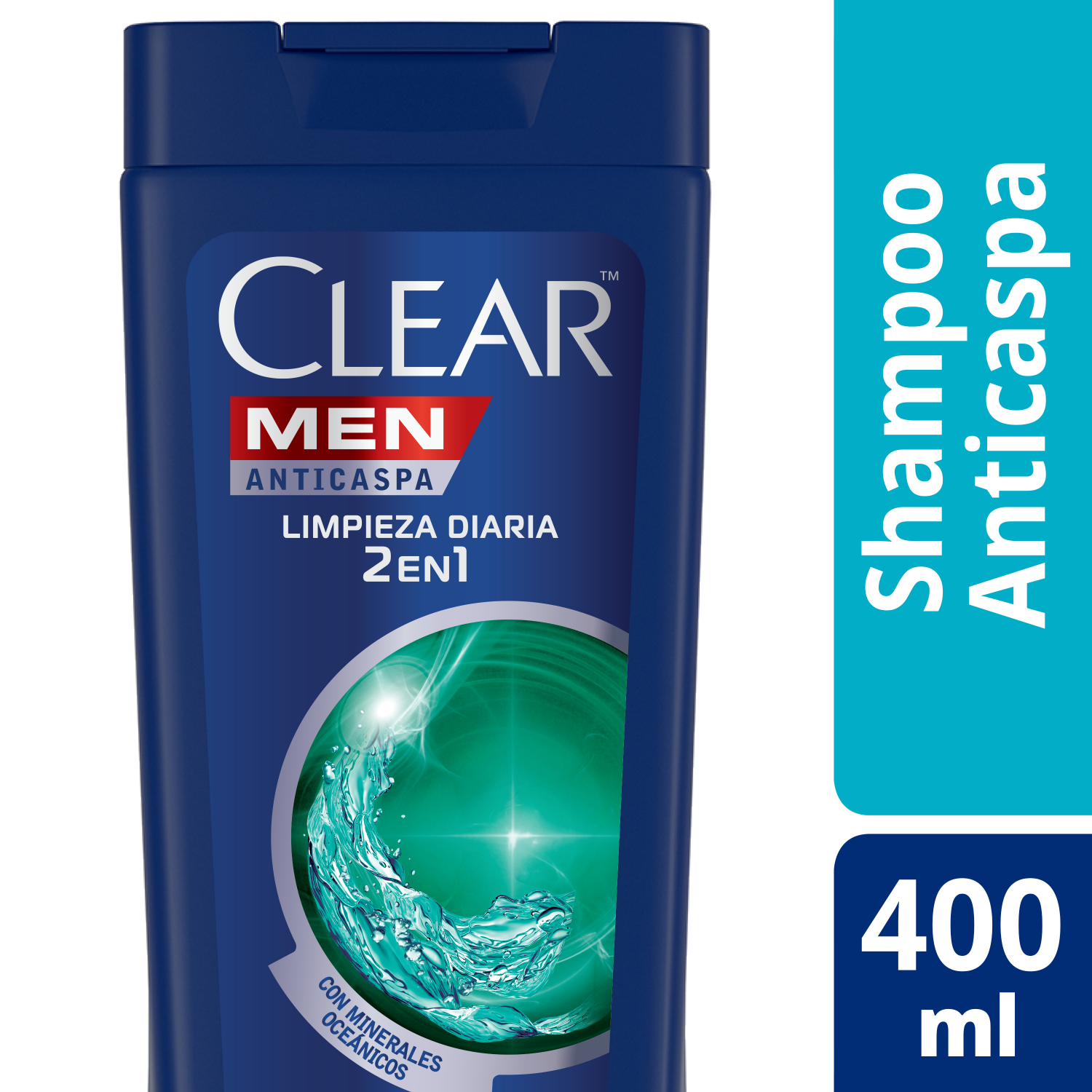 CLEAR SHAMPOO 2EN1 ANTICASPA X400ML