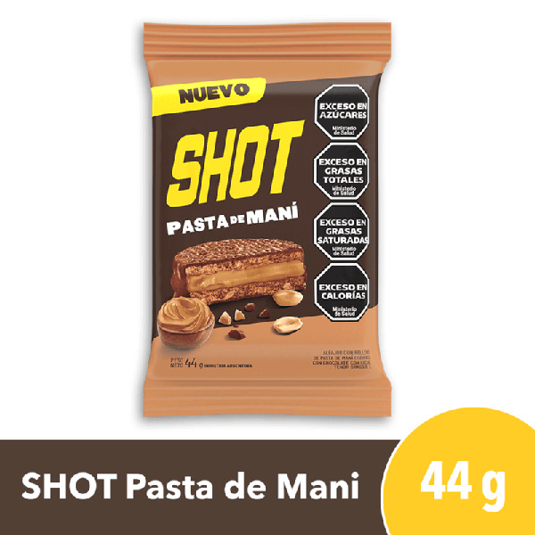 SHOT ALFAJOR PASTA DE MANI X44GR