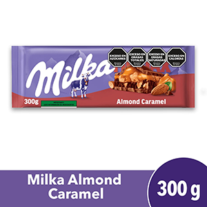 MILKA CHOC.ALMOND CARAMEL X 300GR