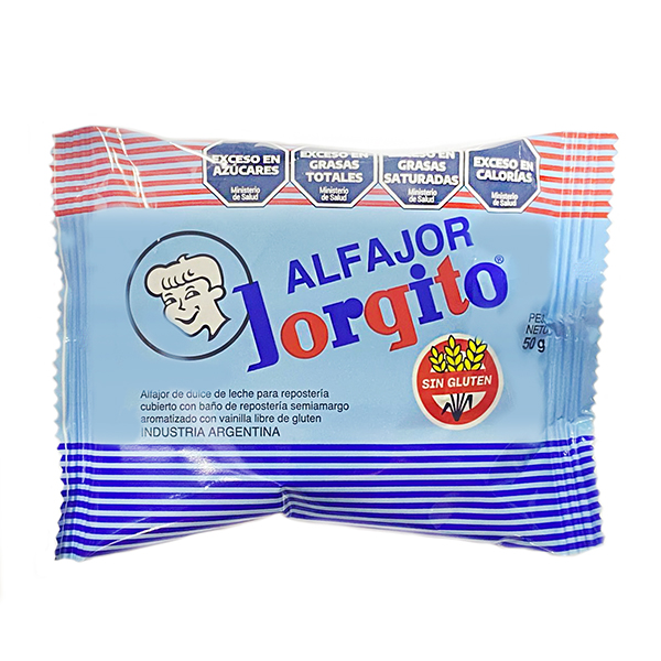 JORGITO ALFAJOR SIN TACC X50GR