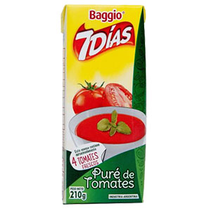 SIETE DIAS PURE DE TOMATE X 210GR