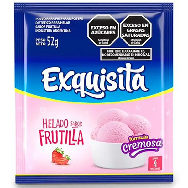 EXQUISITA HELADO FRUTILLA X52GR