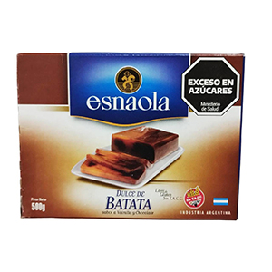 ESNAOLA DULCE BATATA/CHOC EST. 500 GR