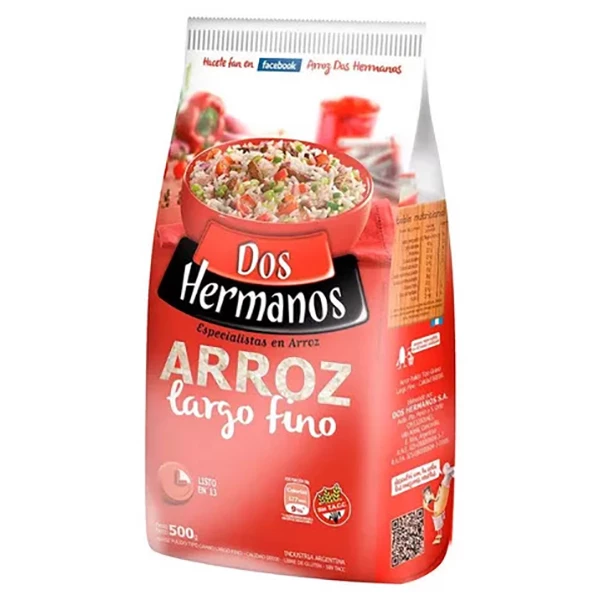 DOS HERMANOS ARROZ L.FINO X500GR