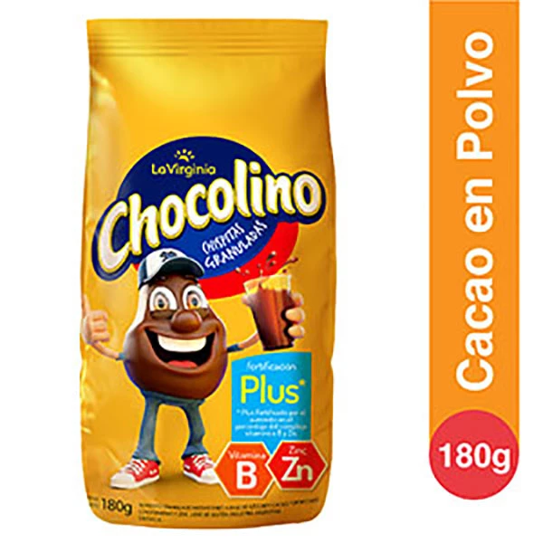 CHOCOLINO CACAO FORT.PLUS X180GR