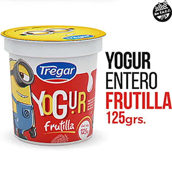 TREGAR YOGUR ENT.CREMOSO FRUT.X125GR