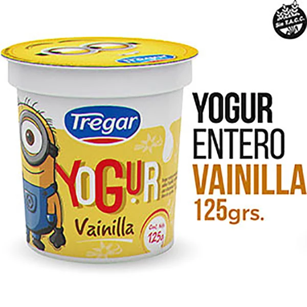 TREGAR YOGUR ENT.CREMOSO VAIN.X125GR