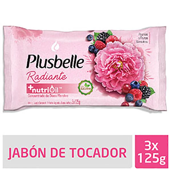 PLUSBELLE JABON TOCADOR BELL/RAD.X3X125GR