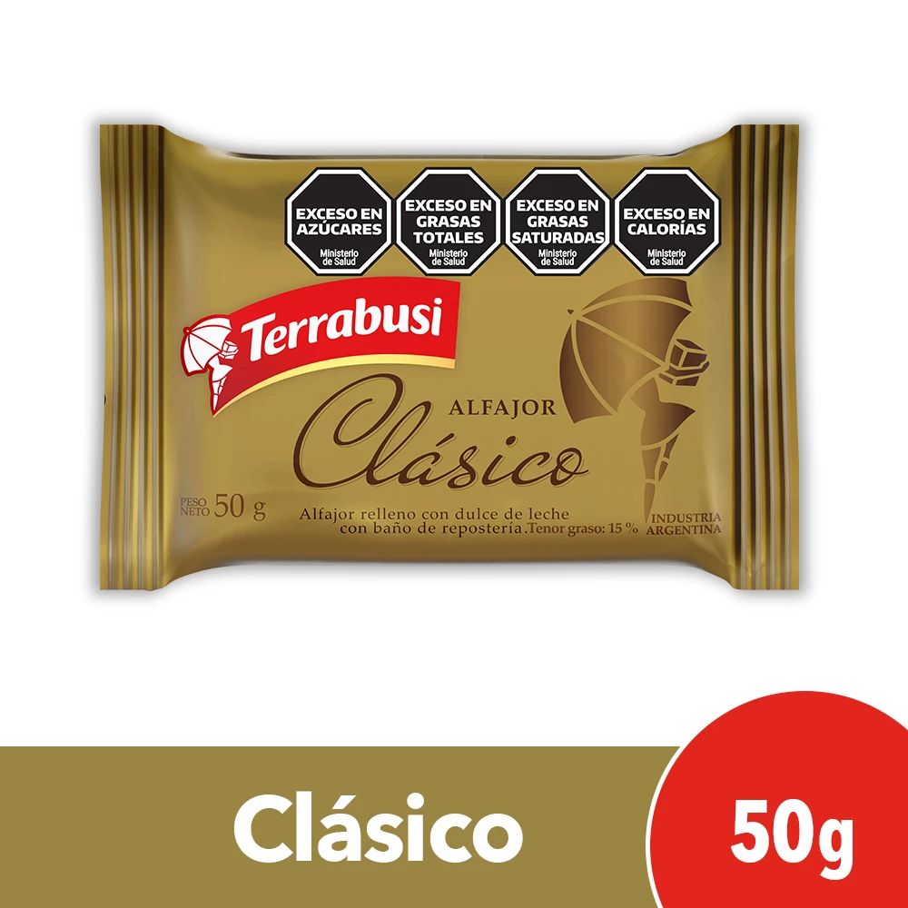 TERRABUSI ALFAJOR CLASICO X50GR