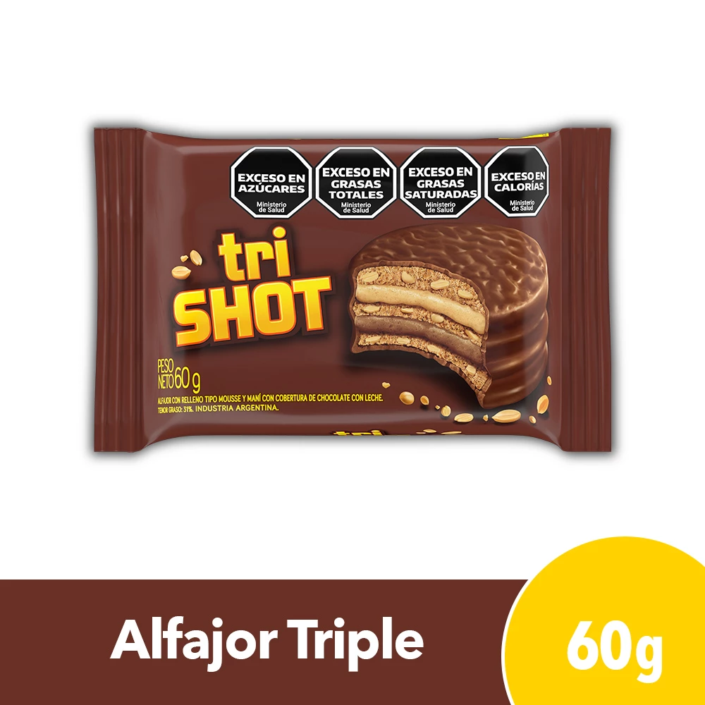 TRISHOT ALFAJOR X60GR