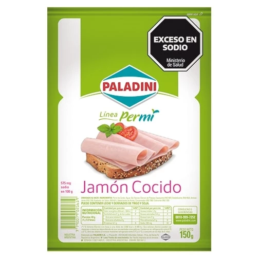 PALADINI JAMON COCIDO FET X 150G