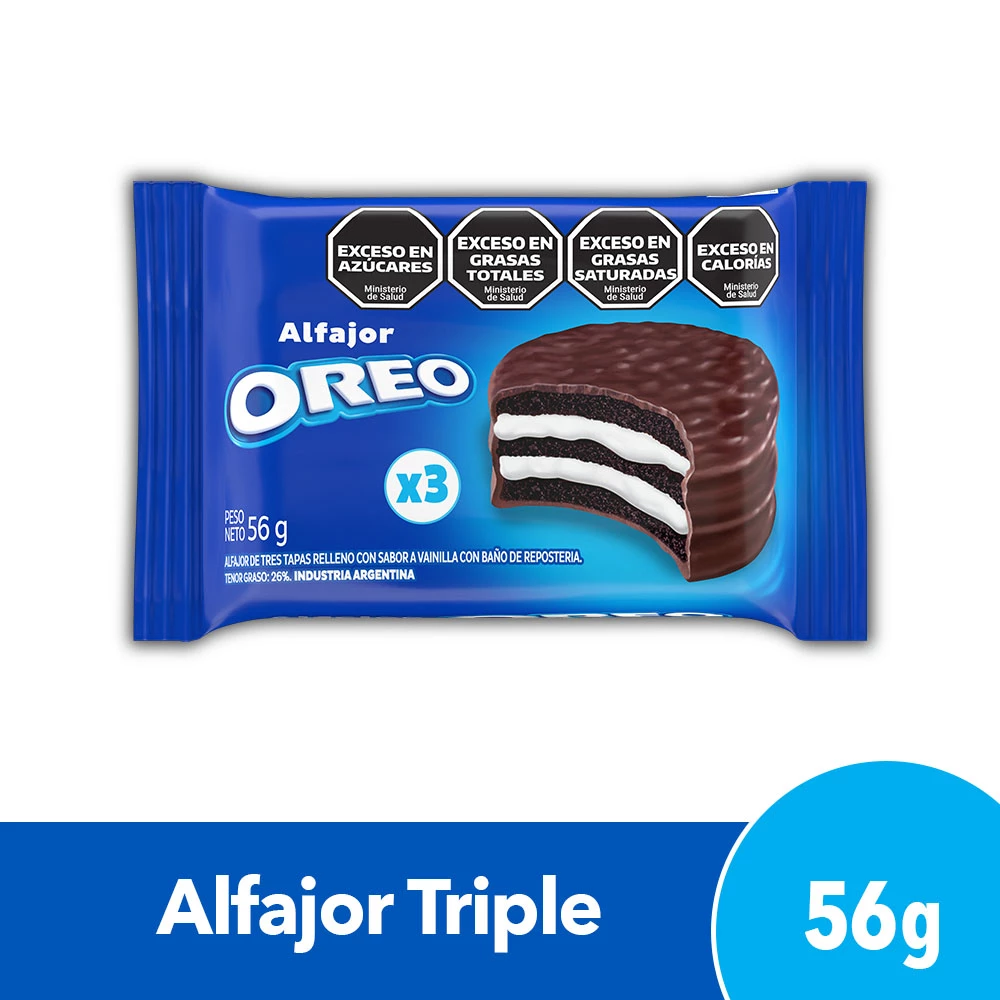 OREO ALFAJOR TRIPLE X 55GR