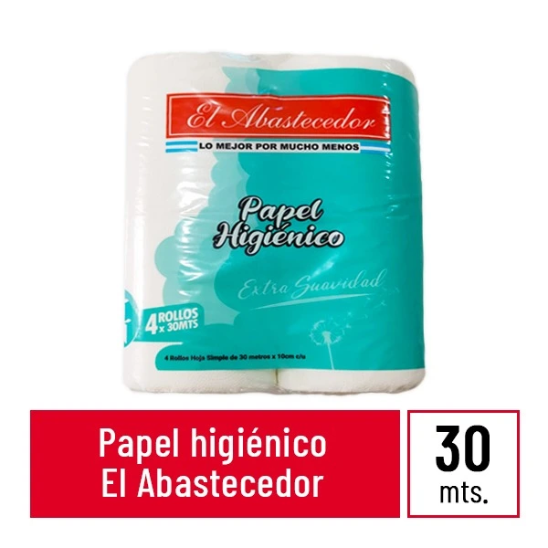 EL ABASTECEDOR PAPEL HIGIENICO H/S 4X30M