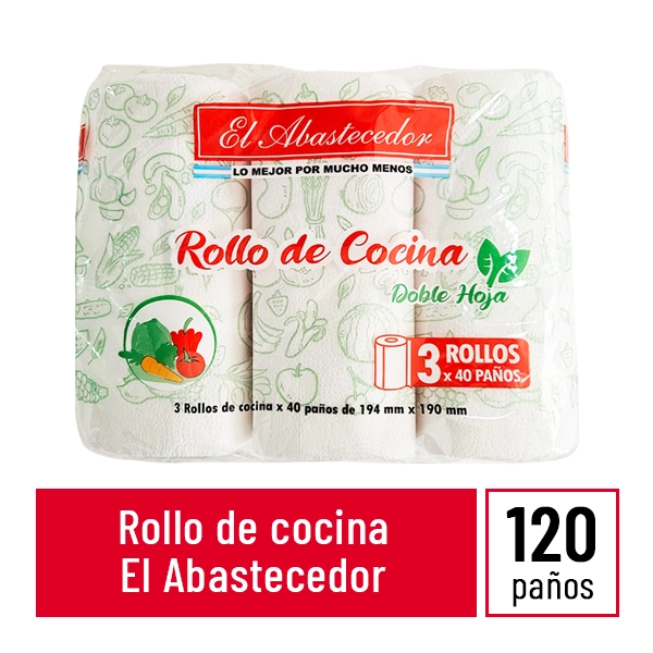 EL ABASTECEDOR ROLLO COCINA D/H 3X40PAÑOS