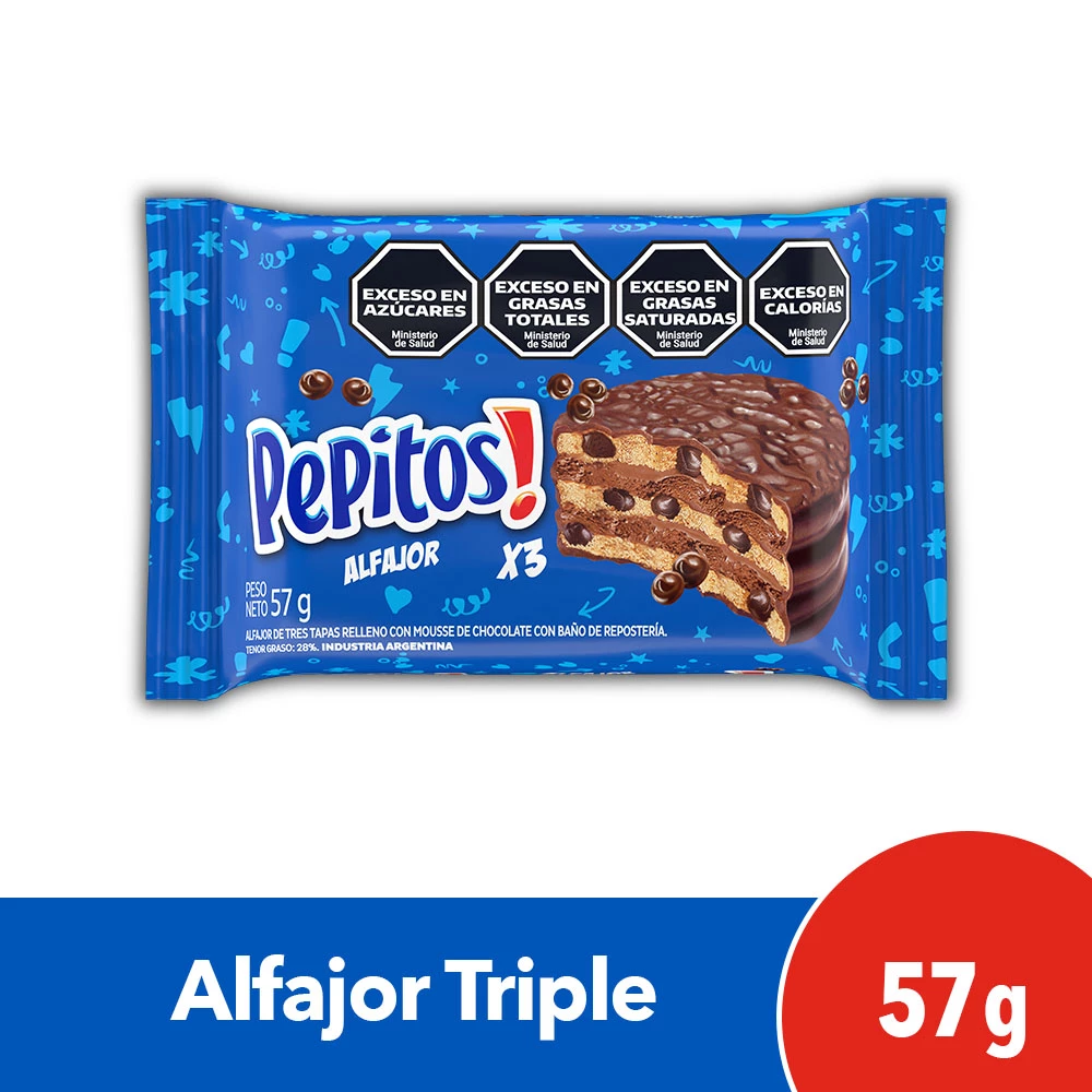 PEPITOS ALFAJOR TRIPLE 57 GR