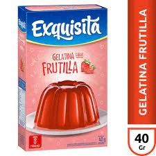 EXQUISITA GELATINA FRUTILLA X40GR