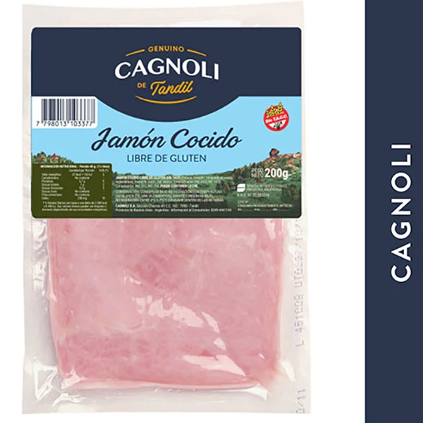CAGNOLI JAMON COCIDO X200G
